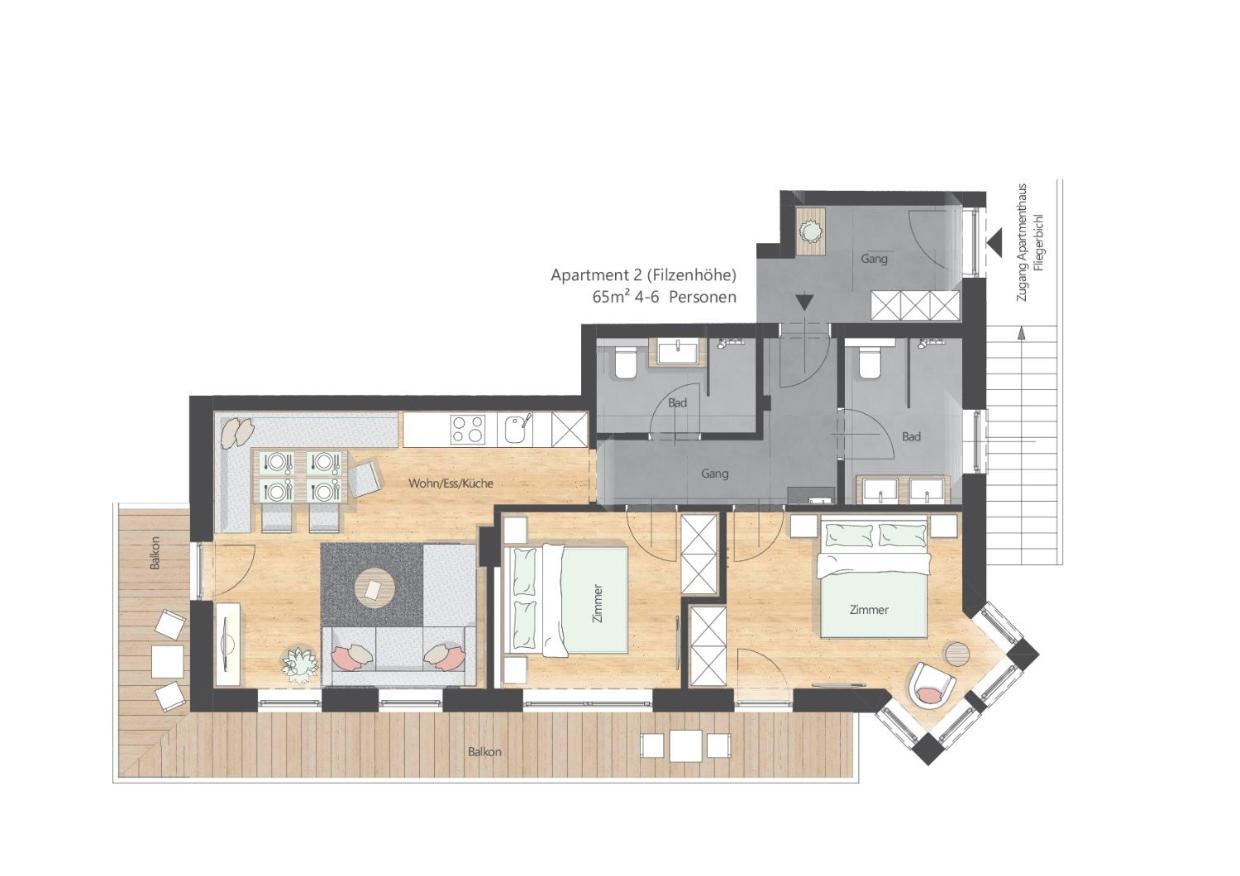 Apartments Fliegerbichl - Familie Voithofer Bramberg am Wildkogel Esterno foto